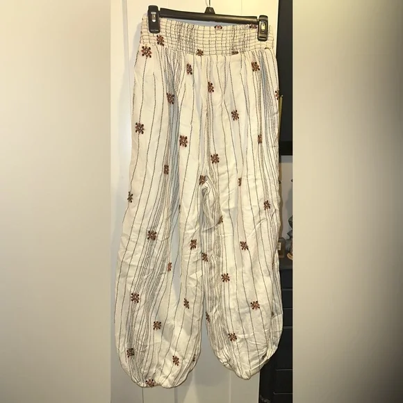 NWOT Free People Embroidered Haram Pants $228 MSRP - Picture 7 of 8